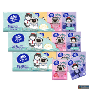 维达（vinda）手帕纸吾皇万睡联名款30包面巾纸倍韧纸巾小包便携式卫生餐巾纸